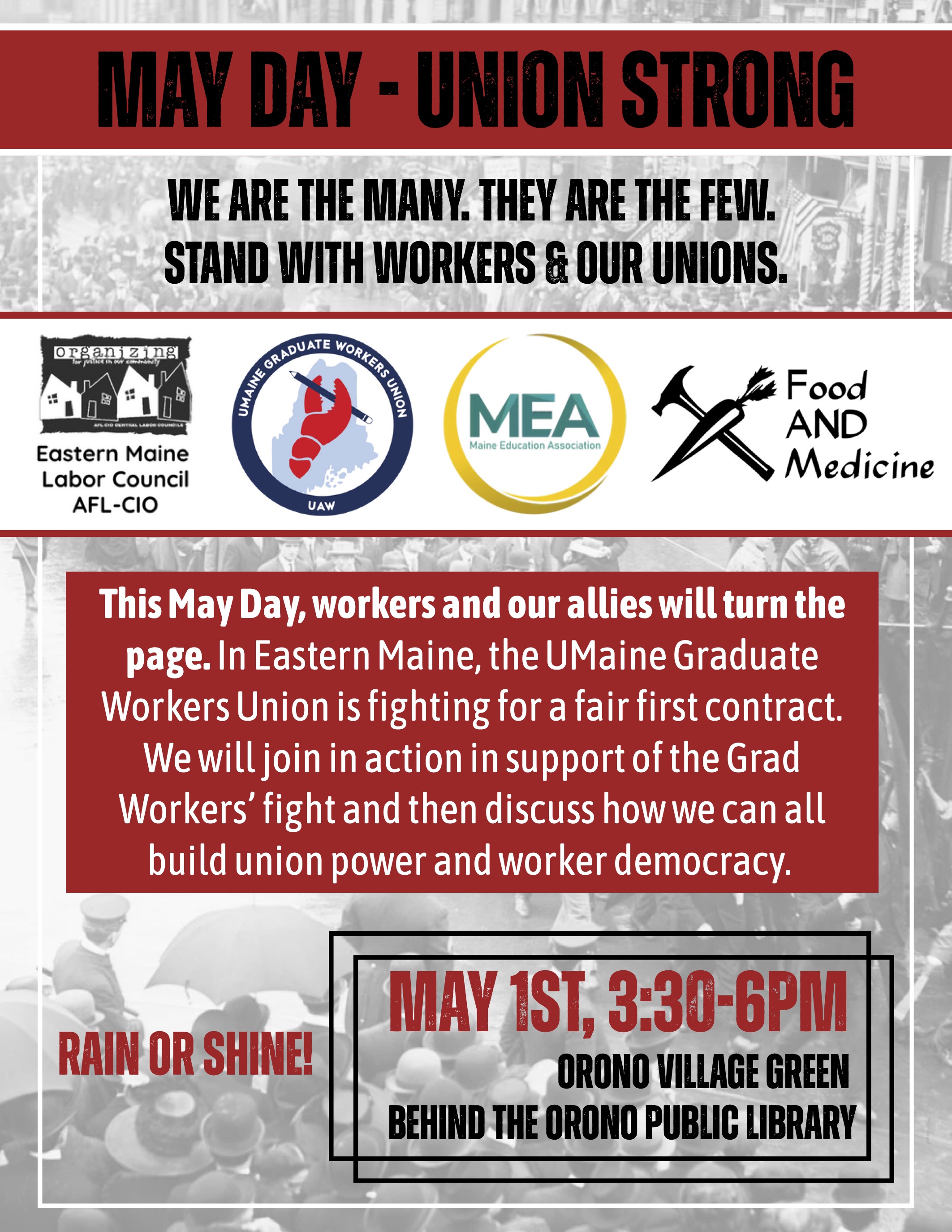 May Day in Orono, Maine