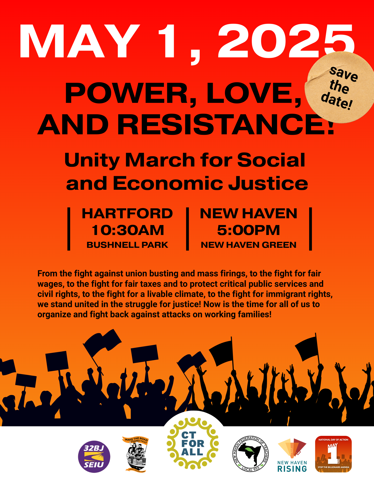 Connecticut May Day rallies