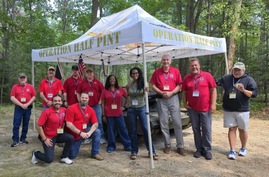 Region 9A members at the 2025 UAW Veterans Conference in Black Lake, Michigan