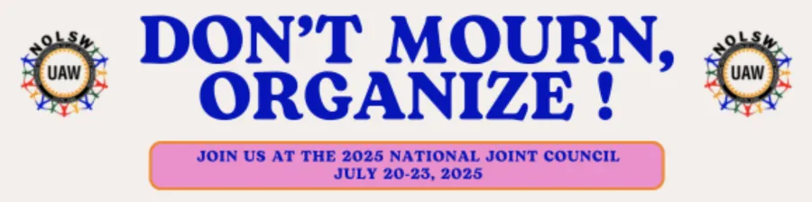 Don't mourn, organize!