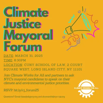 Climate Justice Mayoral Forum