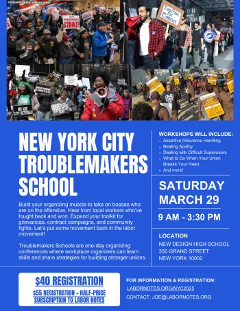 Labor Notes NYC Troublemakers School