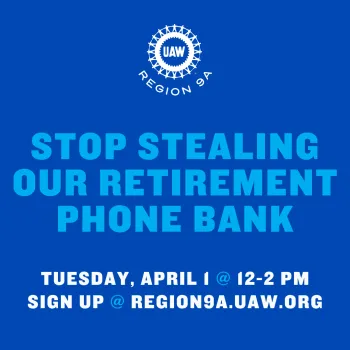 Stop Stealing Our Retirement Phone Bank