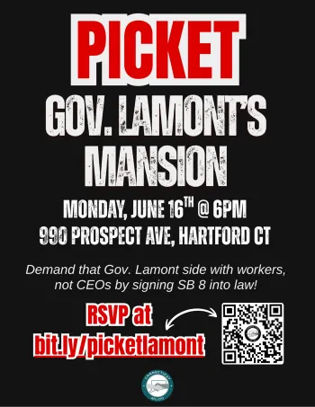 Gov Lamont Picket