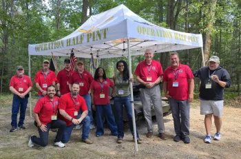 Region 9A members at the 2025 UAW Veterans Conference in Black Lake, Michigan